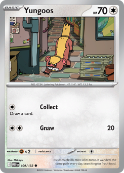 Yungoos, Mega Evolution #109, Pokémon TCG card