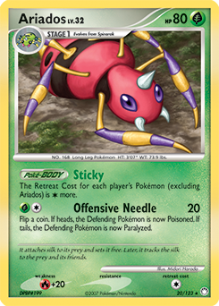 Ariados, Mysterious Treasures #20, Pokémon TCG card