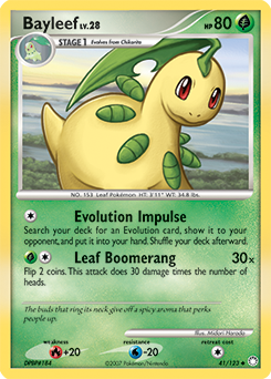 Bayleef, Mysterious Treasures #41, Pokémon TCG card