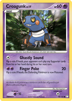 Croagunk, Mysterious Treasures #78, Pokémon TCG card