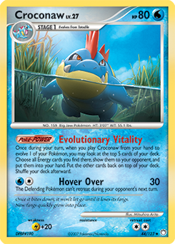 Croconaw, Mysterious Treasures #44, Pokémon TCG card