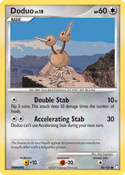 Doduo, Mysterious Treasures #80, Pokémon TCG card