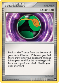 Dusk Ball, Mysterious Treasures #110, Pokémon TCG card