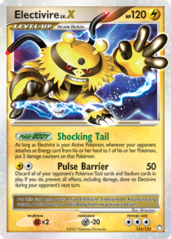 Electivire LV.X, Mysterious Treasures #121, Pokémon TCG card