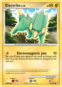 Electrike, Mysterious Treasures #81, Pokémon TCG card