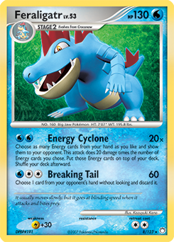 Feraligatr, Mysterious Treasures #8, Pokémon TCG card