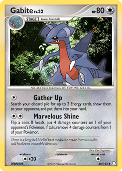 Gabite, Mysterious Treasures #48, Pokémon TCG card