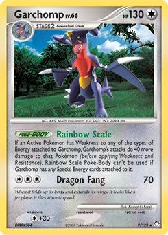 Garchomp, Mysterious Treasures #9, Pokémon TCG card