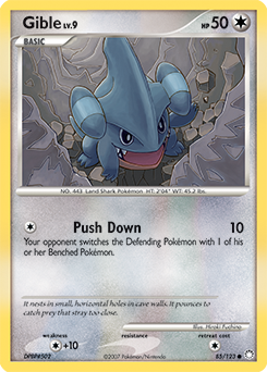 Gible, Mysterious Treasures #85, Pokémon TCG card