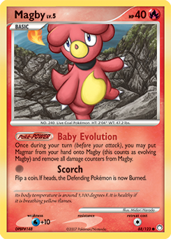 Magby, Mysterious Treasures #88, Pokémon TCG card