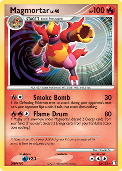 Magmortar, Mysterious Treasures #12, Pokémon TCG card