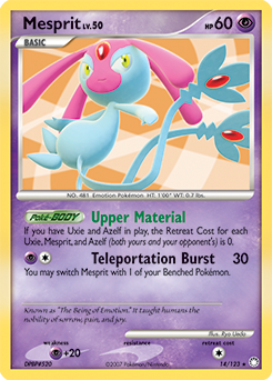 Mesprit, Mysterious Treasures #14, Pokémon TCG card
