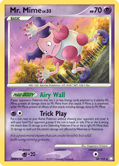 Mr. Mime, Mysterious Treasures #30, Pokémon TCG card