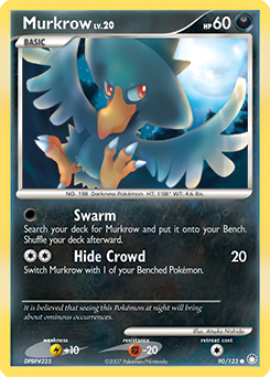 Murkrow, Mysterious Treasures #90, Pokémon TCG card