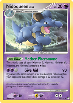 Nidoqueen, Mysterious Treasures #31, Pokémon TCG card