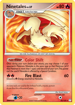 Ninetales, Mysterious Treasures #32, Pokémon TCG card
