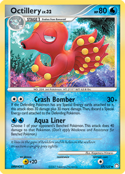 Octillery, Mysterious Treasures #57, Pokémon TCG card