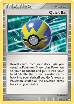 Quick Ball, Mysterious Treasures #114, Pokémon TCG card