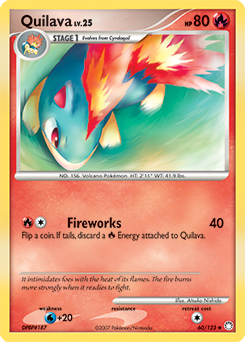 Quilava, Mysterious Treasures #60, Pokémon TCG card