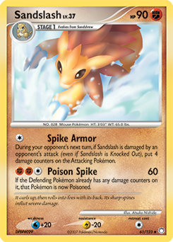Sandslash, Mysterious Treasures #61, Pokémon TCG card