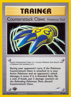 Counterattack Claws, Neo Destiny #97, Pokémon TCG card
