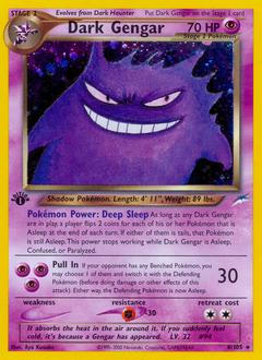 Dark Gengar, Neo Destiny #6, Pokémon TCG card