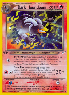 Dark Houndoom, Neo Destiny #7, Pokémon TCG card