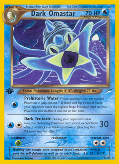 Dark Omastar, Neo Destiny #19, Pokémon TCG card