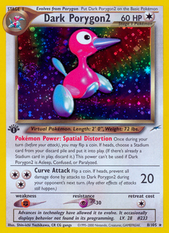 Dark Porygon2, Neo Destiny #8, Pokémon TCG card