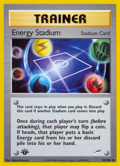 Energy Stadium, Neo Destiny #99, Pokémon TCG card