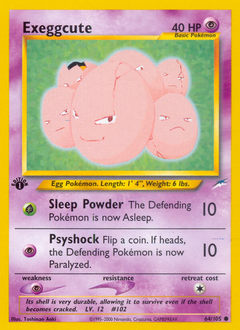 Exeggcute, Neo Destiny #64, Pokémon TCG card