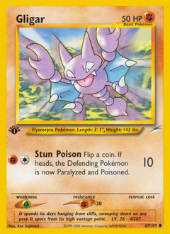 Gligar, Neo Destiny #67, Pokémon TCG card