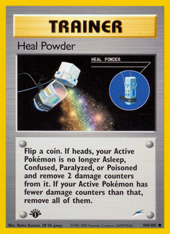 Heal Powder, Neo Destiny #104, Pokémon TCG card