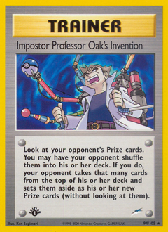 Impostor Professor Oak's Invention, Neo Destiny #94, Pokémon TCG card