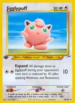 Jigglypuff, Neo Destiny #44, Pokémon TCG card