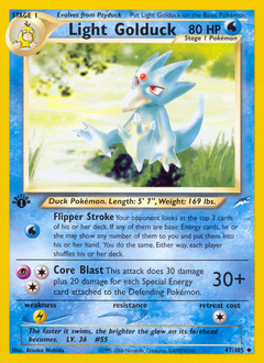 Light Golduck, Neo Destiny #47, Pokémon TCG card