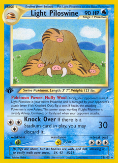 Light Piloswine, Neo Destiny #26, Pokémon TCG card