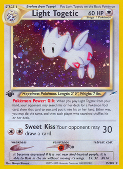 Light Togetic, Neo Destiny #15, Pokémon TCG card