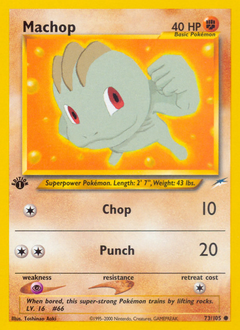 Machop, Neo Destiny #73, Pokémon TCG card