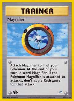 Magnifier, Neo Destiny #101, Pokémon TCG card