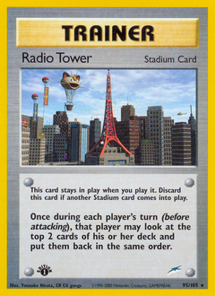 Radio Tower, Neo Destiny #95, Pokémon TCG card
