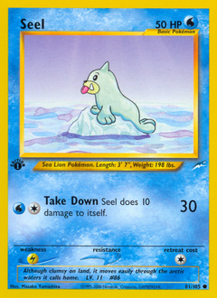 Seel, Neo Destiny #81, Pokémon TCG card