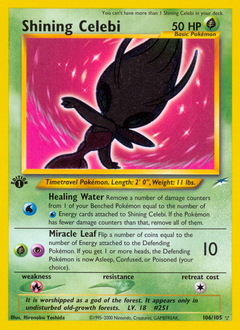 Shining Celebi, Neo Destiny #106, Pokémon TCG card