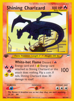 Shining Charizard, Neo Destiny #107, Pokémon TCG card