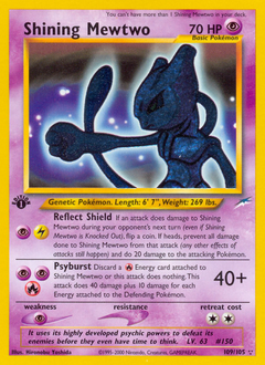 Shining Mewtwo, Neo Destiny #109, Pokémon TCG card