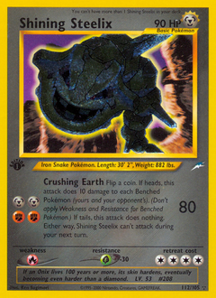 Shining Steelix, Neo Destiny #112, Pokémon TCG card