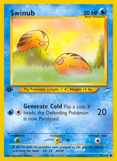 Swinub, Neo Destiny #84, Pokémon TCG card