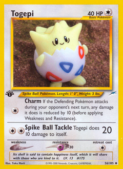 Togepi, Neo Destiny #56, Pokémon TCG card