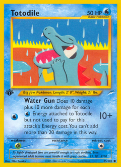 Totodile, Neo Destiny #85, Pokémon TCG card