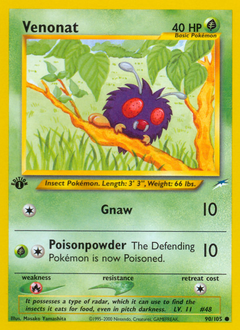 Venonat, Neo Destiny #90, Pokémon TCG card